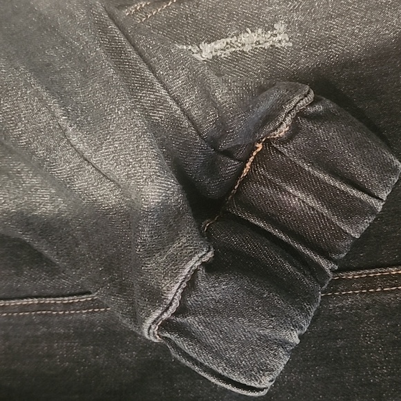 NWT Steve Madden "Nissa" Distressed Denim Smock-Waist Jumpsuit Size Small - Picture 11 of 16